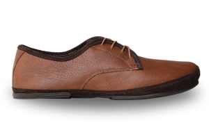 Derby brown barefoot shoes | Tadeevo