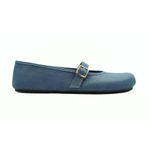 Stone Blue Classic Ballet pumps barefoot shoes | Tadeevo